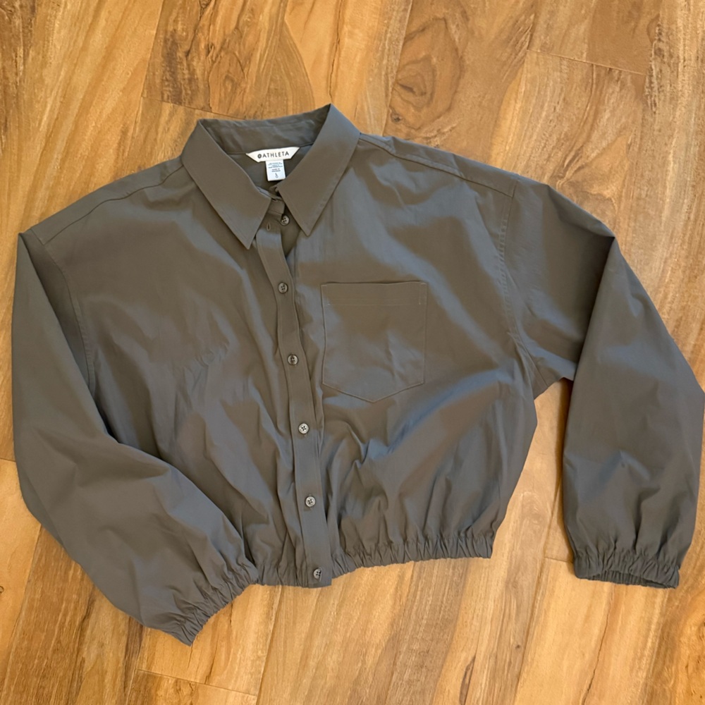 Athleta Midday Bubble Hem Shirt